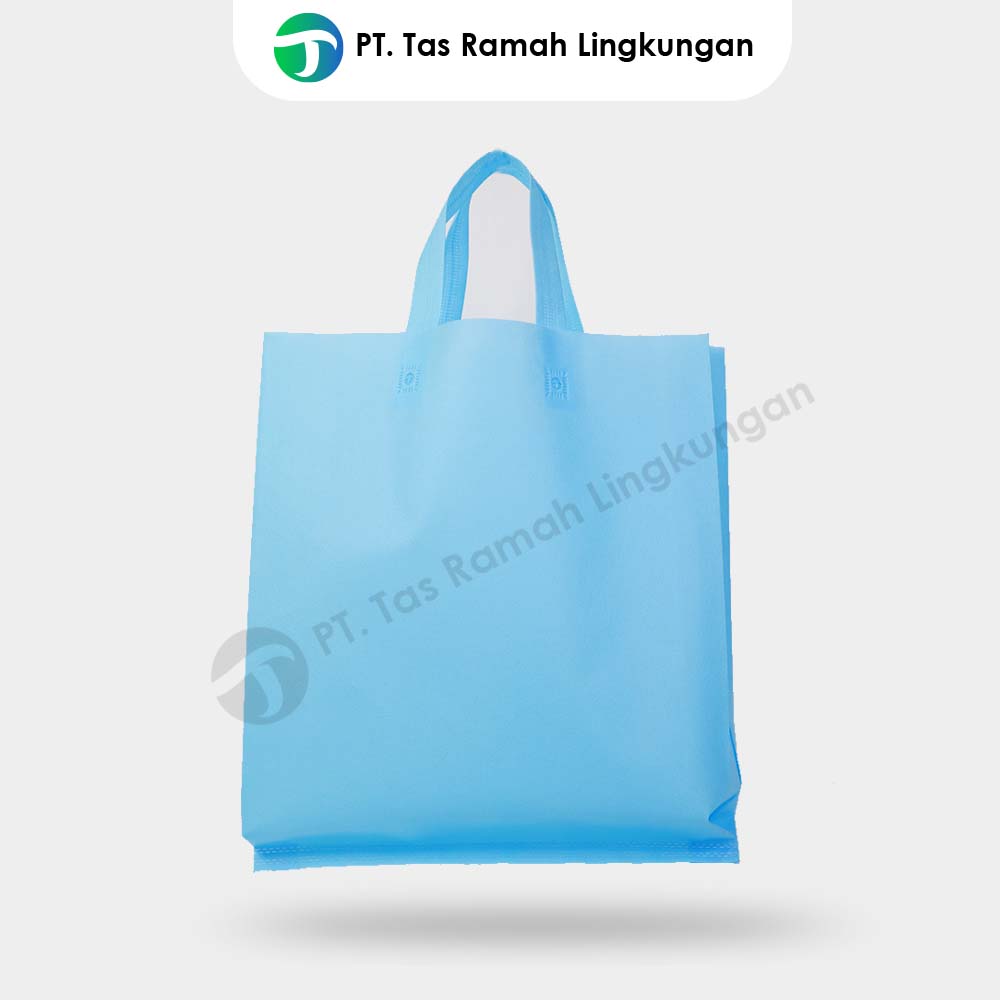 Tas Spunbond Press Handle 38×45 cm Biru Muda TRL Indonesia